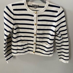 J.Crew Lady Jacket Sweater with Gold Buttons